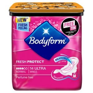 Bodyform Ultra Towels Normal Wings x14 • UK DIRECT BD