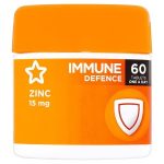 Superdrug Zinc 15mg 60 Tablets