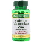 Nature's Bounty Calcium Magnesium Zinc with Vitamin D3 100 Coated Caplets