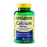 Spring Valley Calcium plus Vitamin D Coated 600mg 100 Tablets