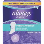 Always Dailies Fresh And Prot Normal Panty Liners 60