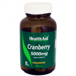 HealthAid Cranberry 5000mg Equivalent - 60 Vegan Tablets