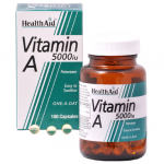HealthAid Vitamin A 5000iu - One A Day - 100 Capsules