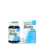 HealthAid Biotin Healthy Skin and Hair Support - 30 Vegan Tablets