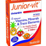 HealthAid Junior-Vit Chewable - Vitamins & Minerals - 30 Tablets