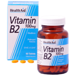 HealthAid Vitamin B2 - Riboflavin - One A Day - 60 Vegetarian Tablets