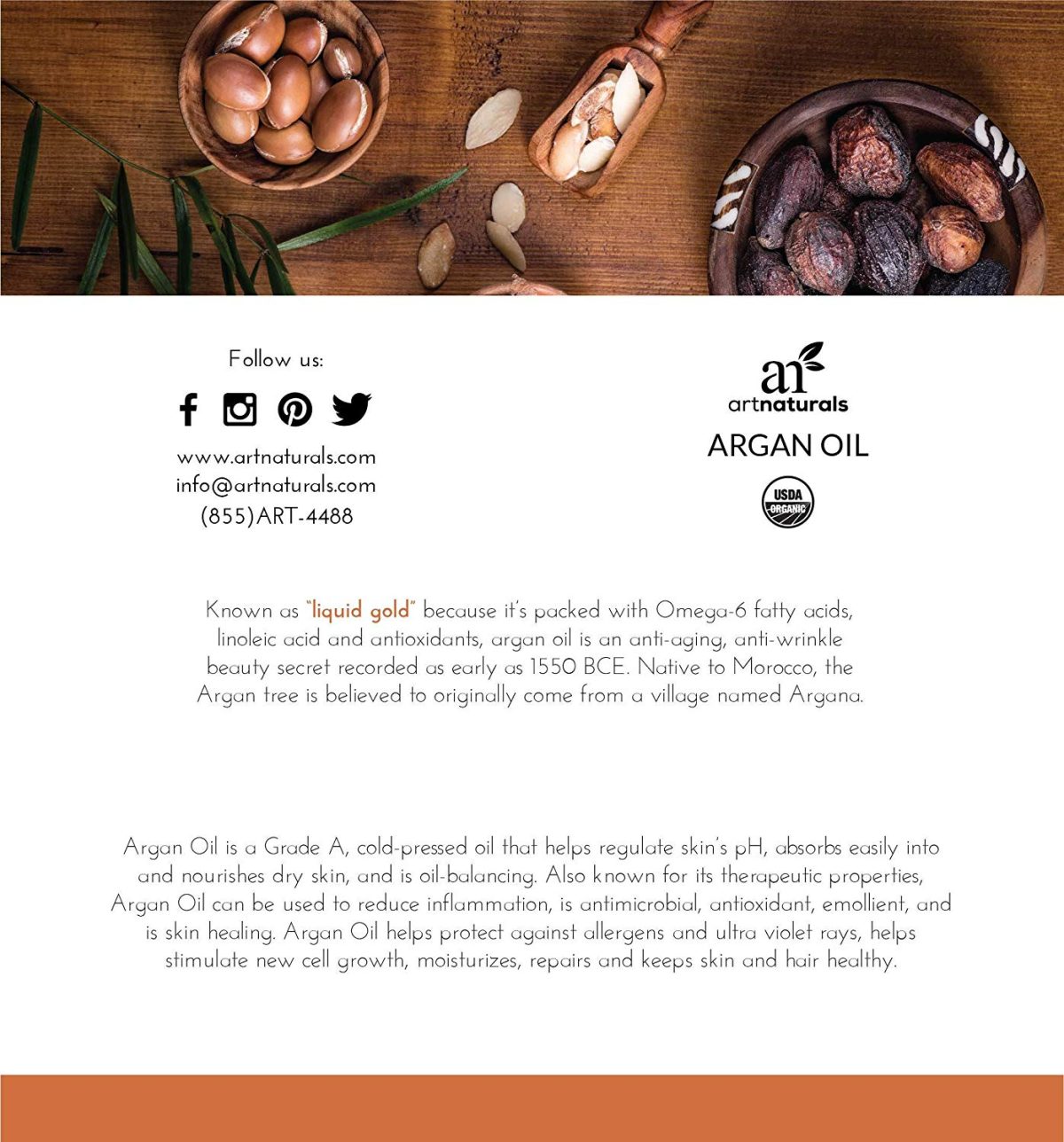 ArtNaturals Argan Oil Leave-In Conditioner 355ml - Image 3