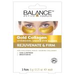BALANCE ACTIVE FORMULA Gold Collagen Hydrogel Under Eye Mask 3 x 6g