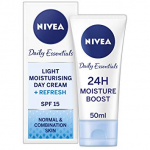 NIVEA Face Cream Light Moisturiser for Normal & Combination Skin 50ml