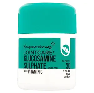 Superdrug Glucosamine Sulphate 500mg & Vitamin C Tablets 30