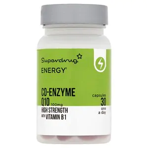 Superdrug Co-Enzyme Q10 100mg High Strength Vitamin B1 x30