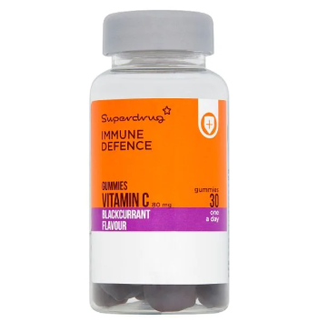 Superdrug Chewable Blackcurrant Gummie Vitamin C X 60
