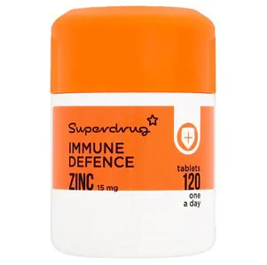 Superdrug Zinc 15mg Tablets X 120