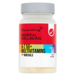Superdrug 50+ A-Z Multivitamins with Minerals Tablets X 60