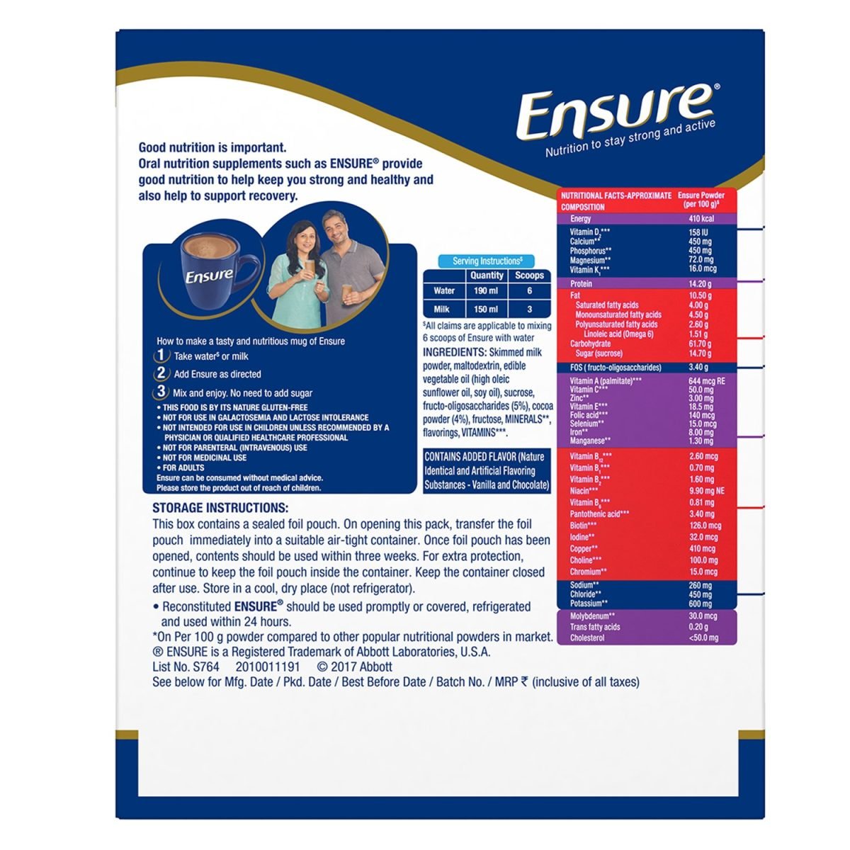 Ensure Complete, Balanced Nutrition Drink for Adults with Nutri – Strength Complex  400g - Image 2