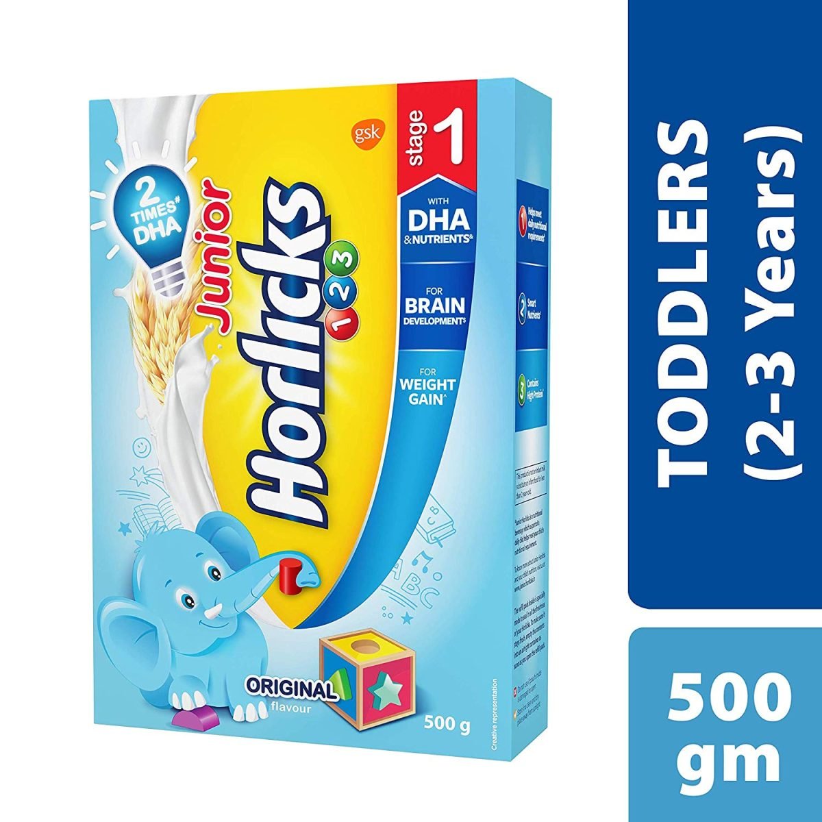Junior Horlicks Stage 1 (2-3 years) Health & Nutrition Drink 500g - Image 1