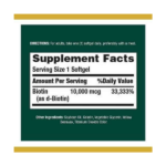 Nature's Bounty Biotin 1000mcg 100 Tablets - Image 2