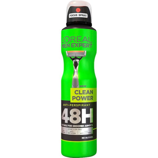 L'Oreal Paris Men Expert Clean Power 48H Anti-Perspirant 250ml
