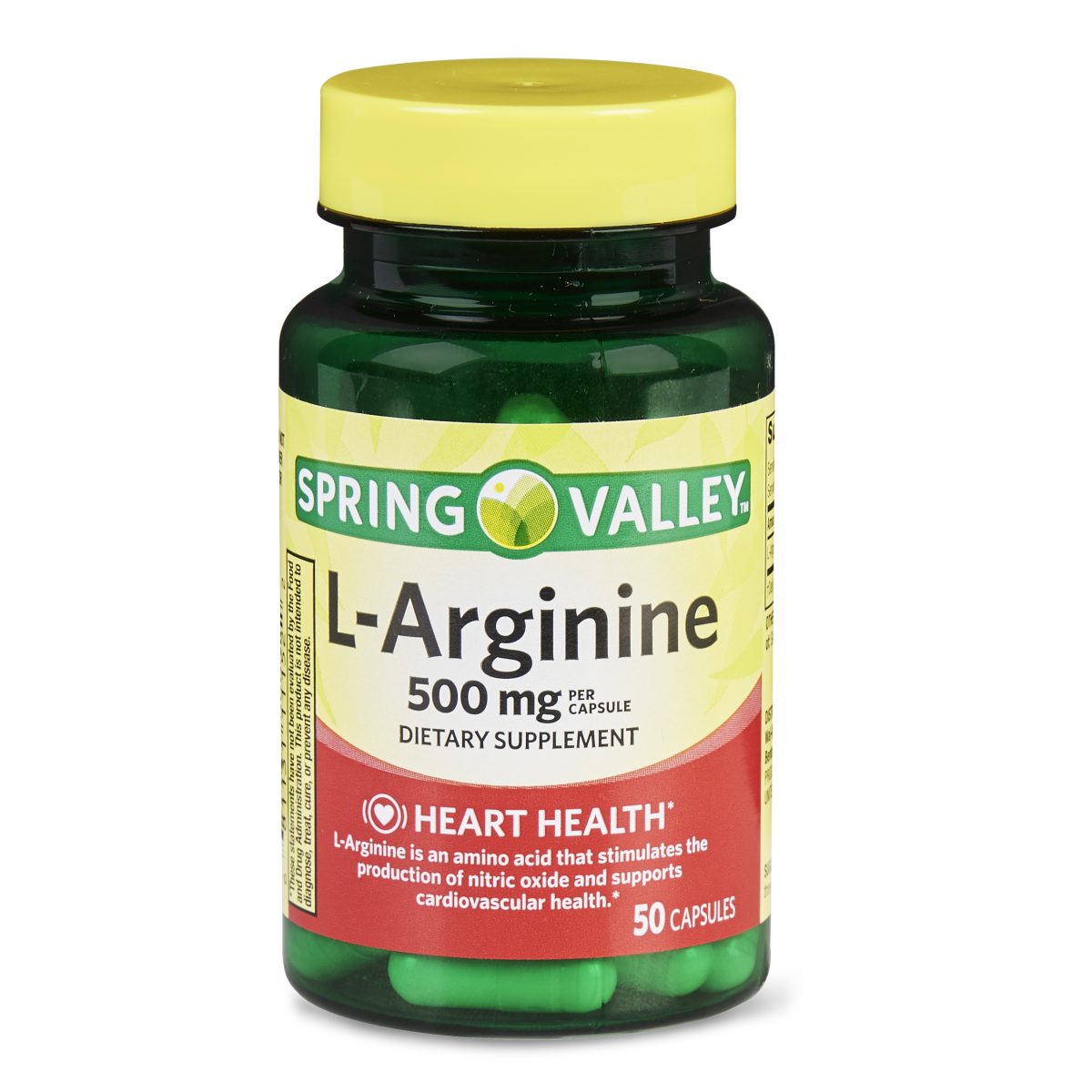 Spring Valley L-Arginine Capsules 500mg 50 Capsules - Image 1