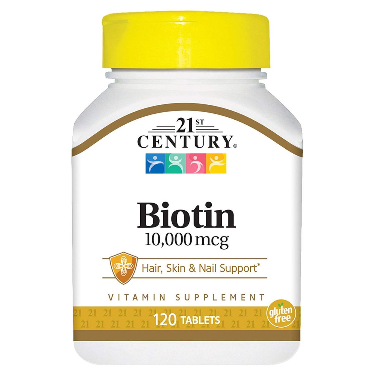 21st Century Biotin 10,000mcg 120 Tablets - Image 1