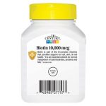 21st Century Biotin 10,000mcg 120 Tablets - Image 2