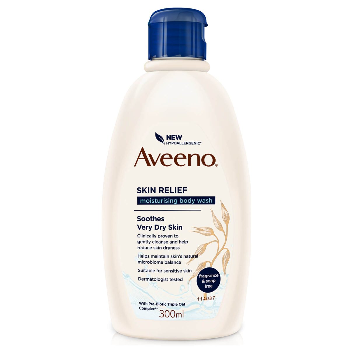Aveeno Skin Relief Moisturising Body Wash 300ml - Image 1