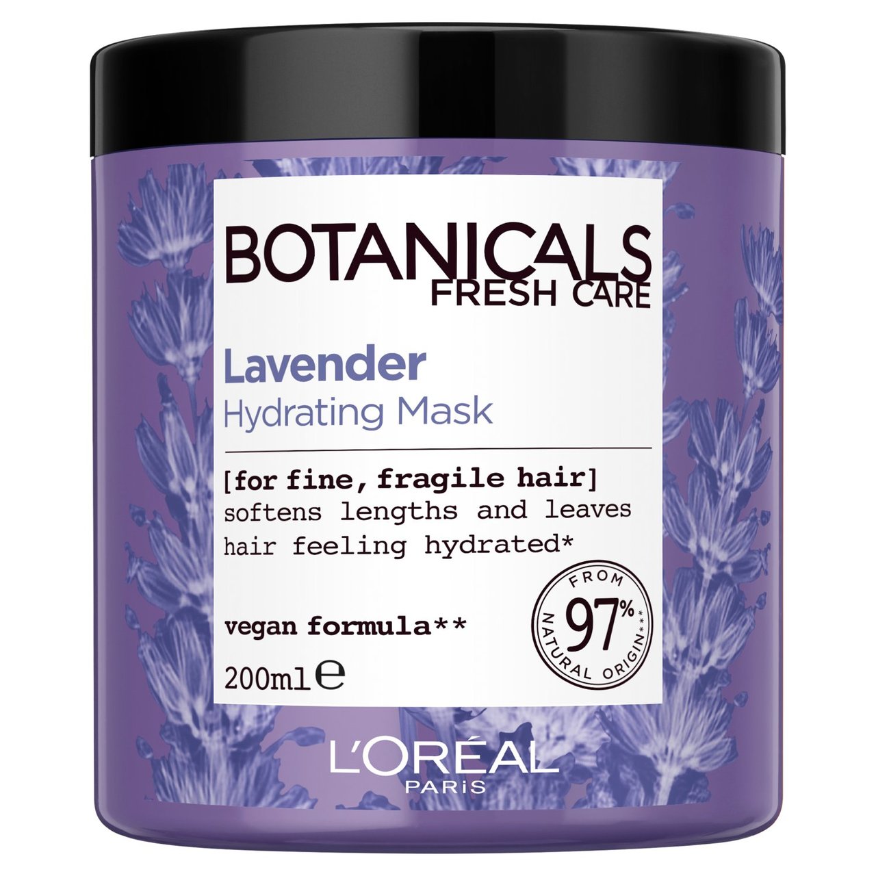 L'Oreal Paris Botanicals Lavender Vegan Hair Mask 200ml L'Oreal Paris Botanicals Lavender Vegan Hair Mask 200ml - Image 1