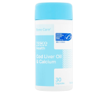 Tesco Health Cod Liver Oil And Calcium 30 Capsules
