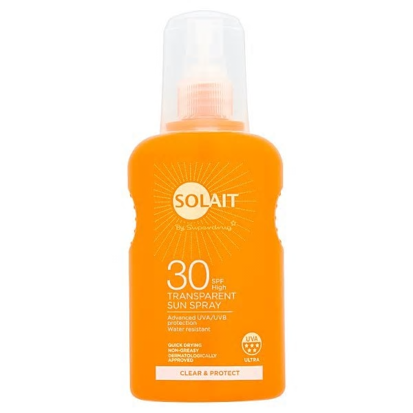 Superdrug Solait Clear & Protect Transparent Sun Spray SPF30
