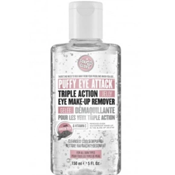 Soap & Glory Puffy Eye Attack Triple Action Jelly Eye Makeup Remover - 5 fl oz