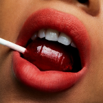 MAC Powder Kiss Lipstick-Style Shocked!-Clean red orange - Image 2