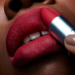 MAC Powder Kiss Lipstick-Shocking Revelation-Clean blue red - Image 4
