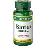 Nature's Bounty Biotin 10000mcg Ultra Strength 120 Softgels
