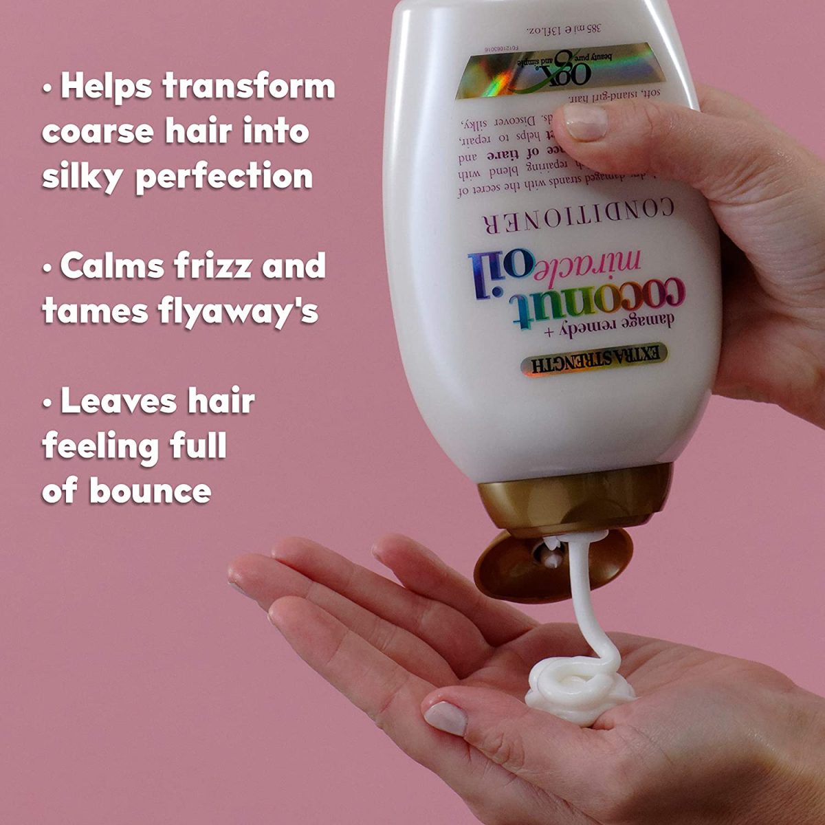 OGX Extra Strength Coconut Miracle Oil Conditioner 385ml - Image 4