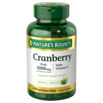Nature's Bounty Cranberry with Vitamin C 4200mg 250 Softgels