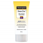 Neutogena Sheer Zinc Dry Touch Sunscreen Spf 50+ (For Sensitive Skin) White 80ml