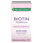 Nature's Bounty Biotin 10,000mcg 90 Softgels