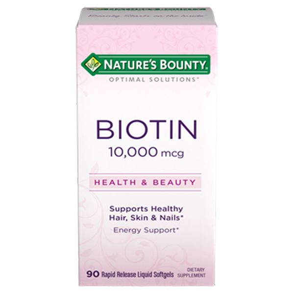 Nature's Bounty Biotin 10,000mcg 90 Softgels