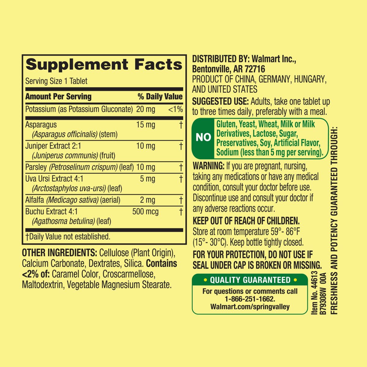 Spring Valley Water Pills 60 Tablets - Image 3