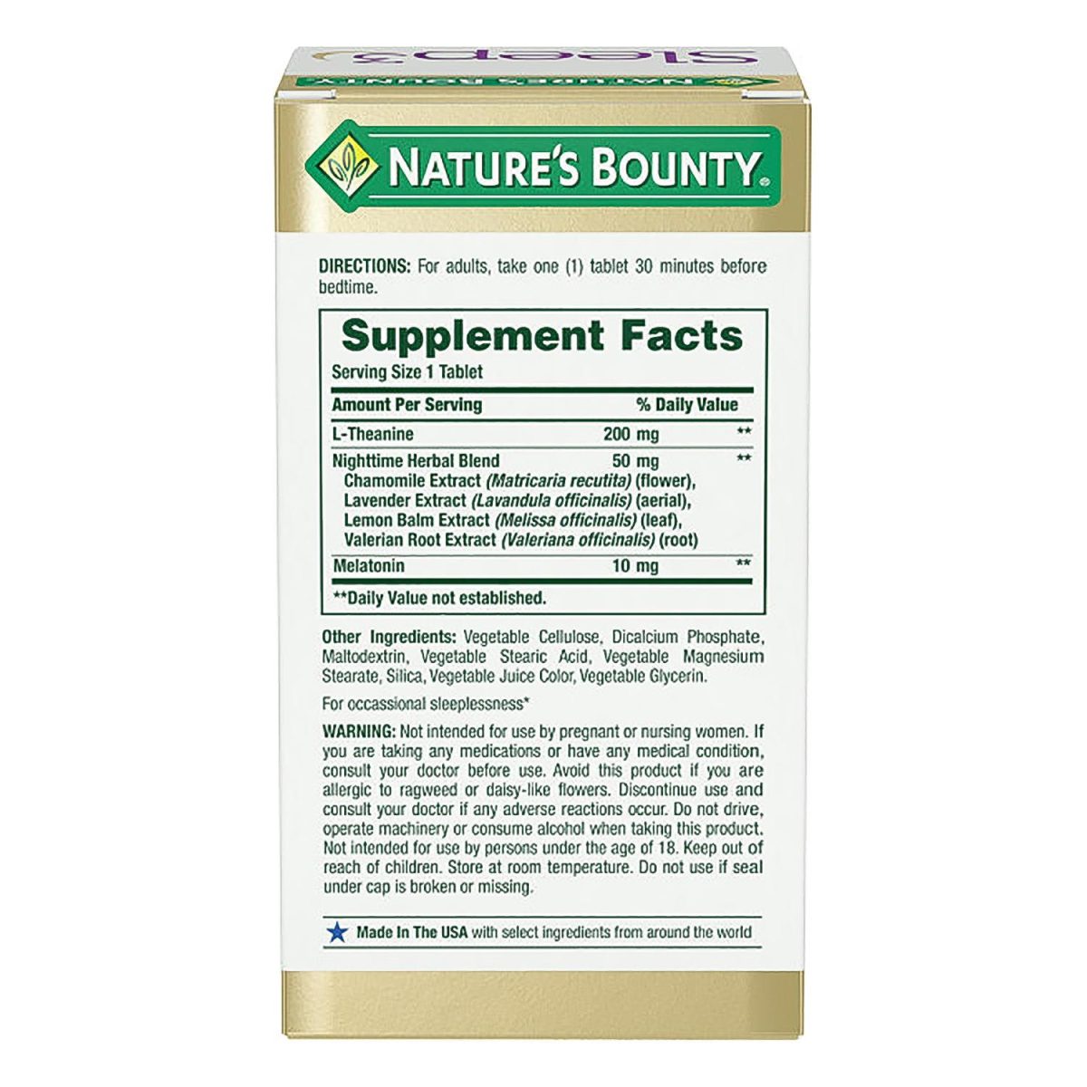 Nature's Bounty Sleep3 Tri-Layer 120 Tablets - Image 4