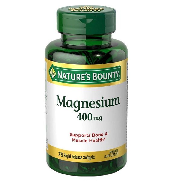 Nature's Bounty Magnesium Rapid Release 400mg 75 Softgels