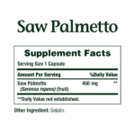 Nature's Bounty Saw Palmetto 450mg 250 Capsules - Image 2