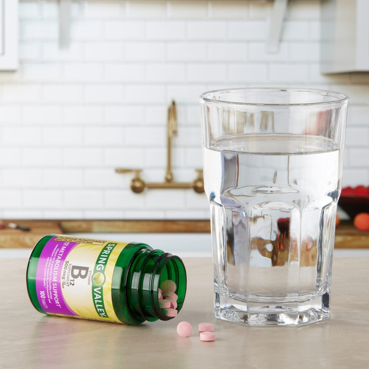 Spring Valley Vitamin B12 Tablets 500mcg 100 Count - Image 4