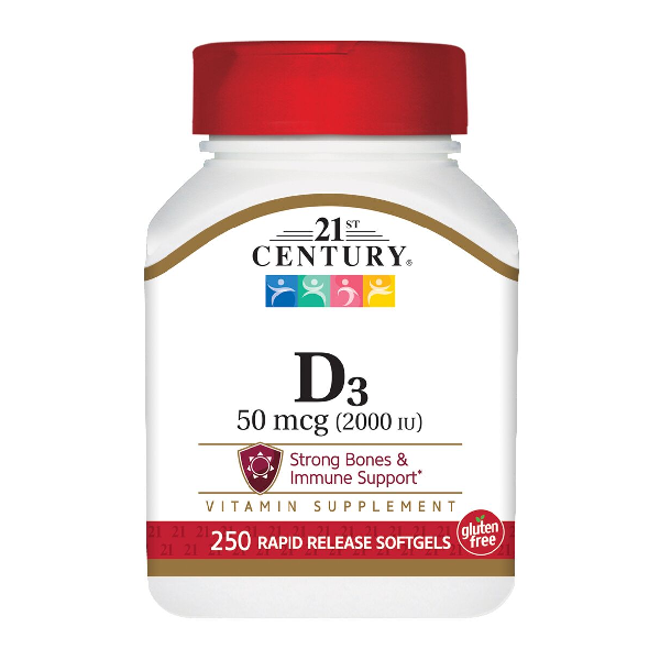 New Project (9) 21 Century HealthCare 21st Century Vitamin D3 250 - Image 1