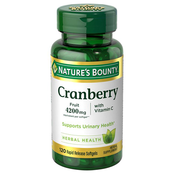 Nature's Bounty Cranberry Pills 4200mg 120 Softgels