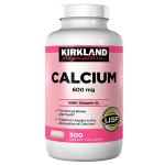 Kirkland Signature Calcium 600mg with Vitamin D3 500 Tablets