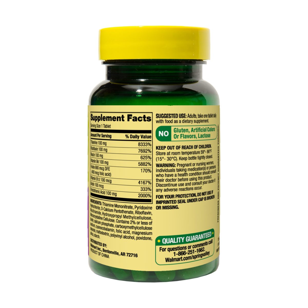 Spring Valley Timed Release B100 Complex Tablets 60 Count - Image 4