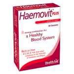HealthAid Haemovit® Plus Blister (Iron, Vit B12, Vit B6, Folic Acid ++) 30 Capsules