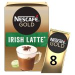 Nescafe Gold Irish Latte Instant Coffee 8 Sachets 176g - Image 2