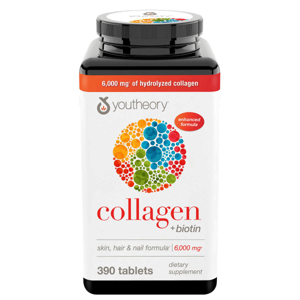 Youtheory Collagen Plus Biotin 390 Tablets